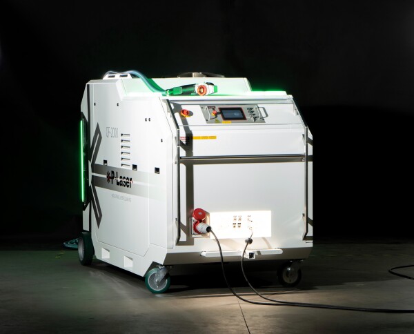 P-Laser's 2000 Watt laser cleaning system